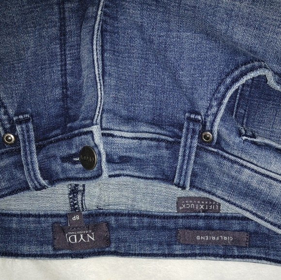 NYDJ Medium Blue Straight Leg Jeans Classic Style - Picture 3 of 7